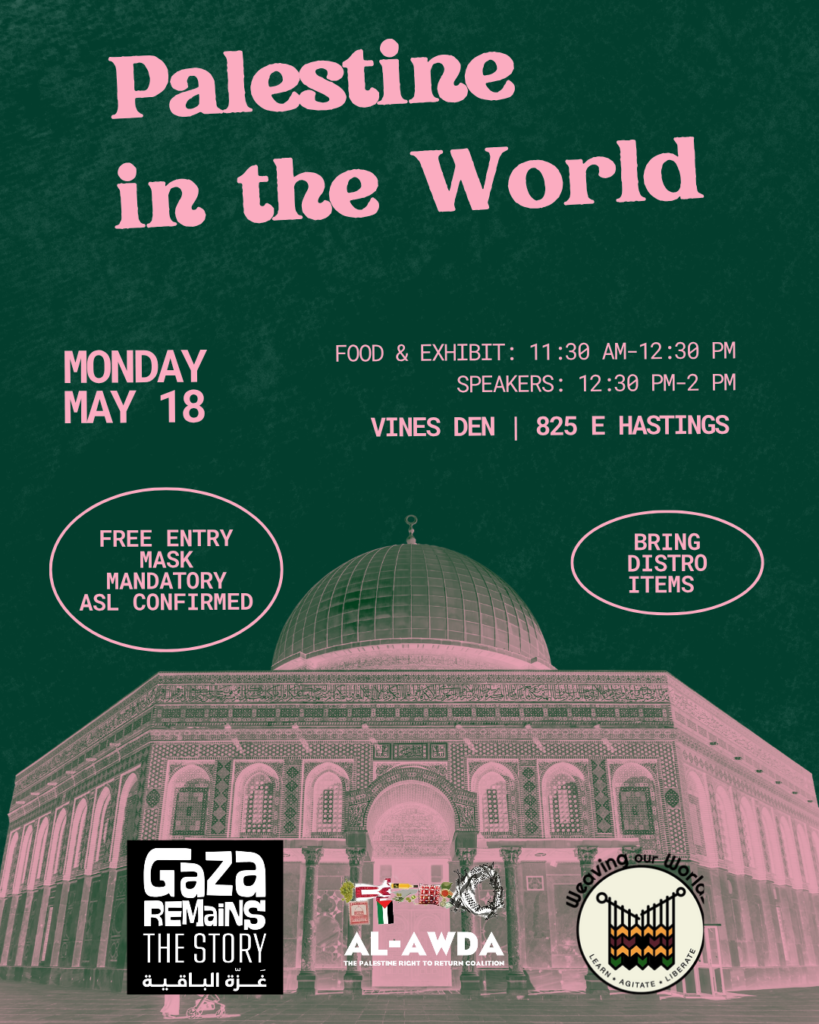 May 18 - Palestine in the World