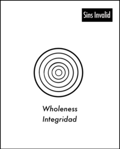 A symbol of wholeness, one of the ten disability justice principles by Sins Invalid
